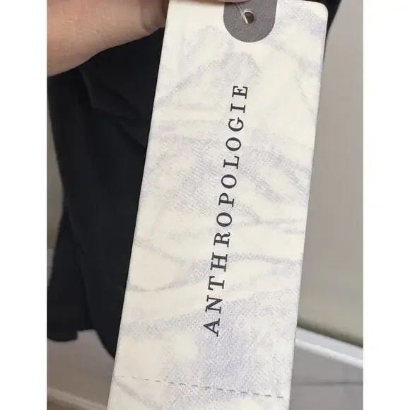 Celandine Anthropologie Black Ruched Halter Mini Dress Women’s Small NWT - Picture 5 of 5